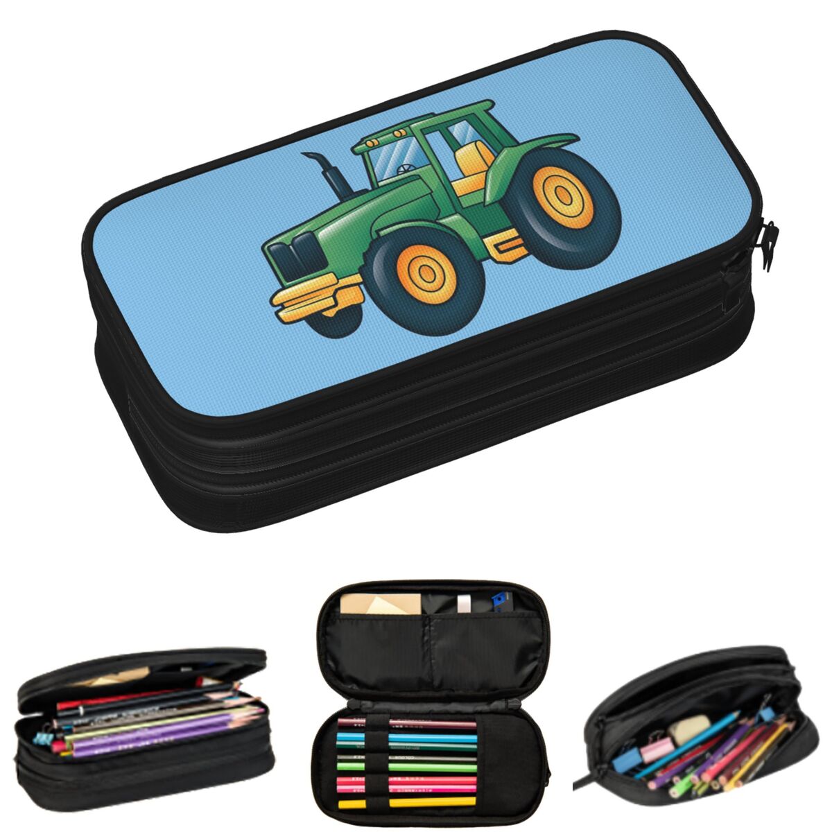 Agriculture Farming School - Piórniki dla uczniów z motywem kreskówkowego