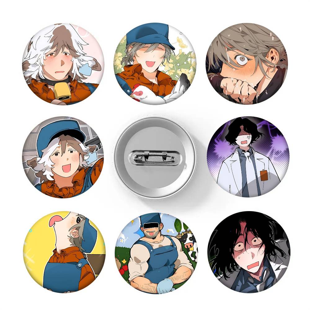 Farming Japan - Manhwa Mr As Farm Okrągła przypinka