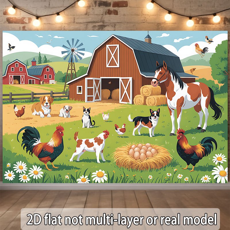 Płaski projekt 2D, jednoczęści – Agriculture Farming School recenzja i cena