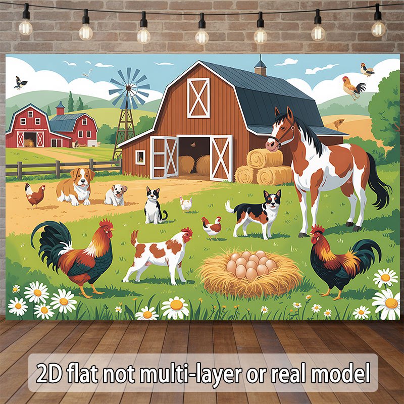 Płaski projekt 2D, jednoczęści – Agriculture Farming School recenzja i cena